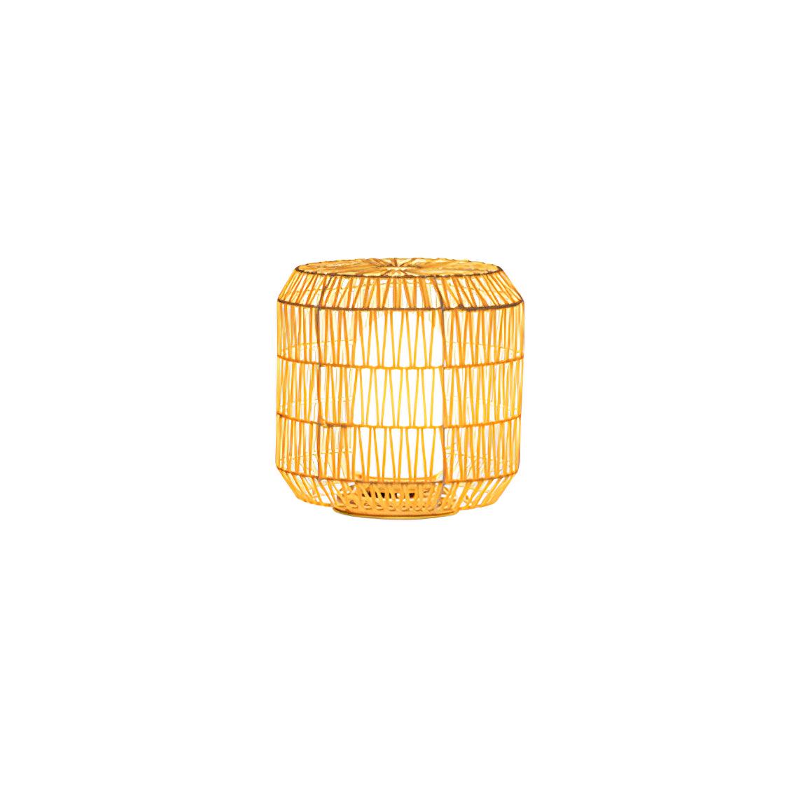 Woven Rattan Outdoor Lamp End Table