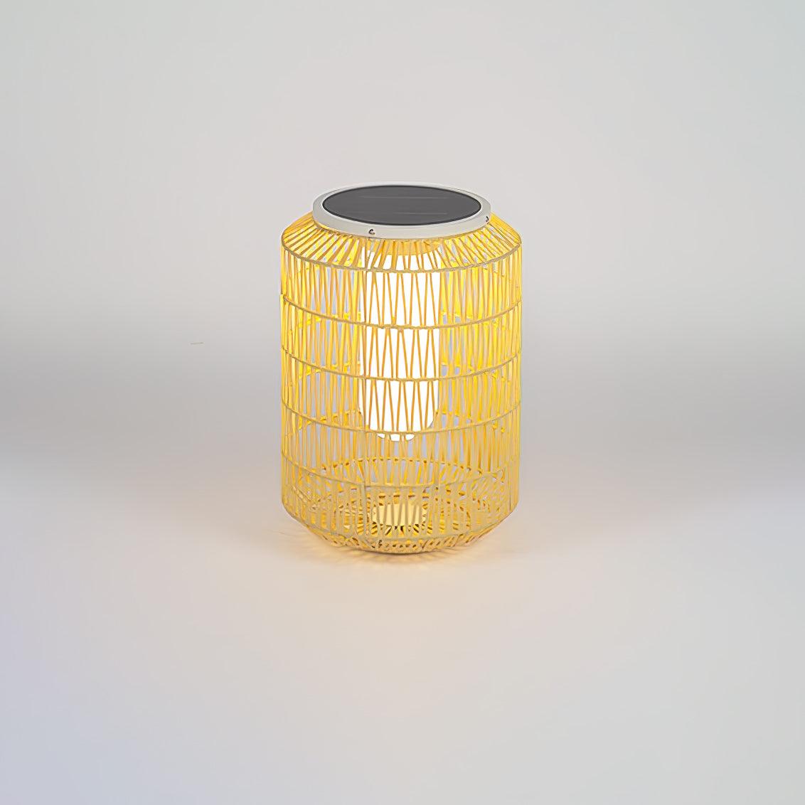 Woven Rattan Outdoor Lamp End Table