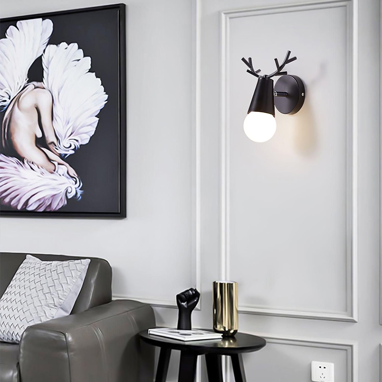 Yeknu Antler Wall Sconce