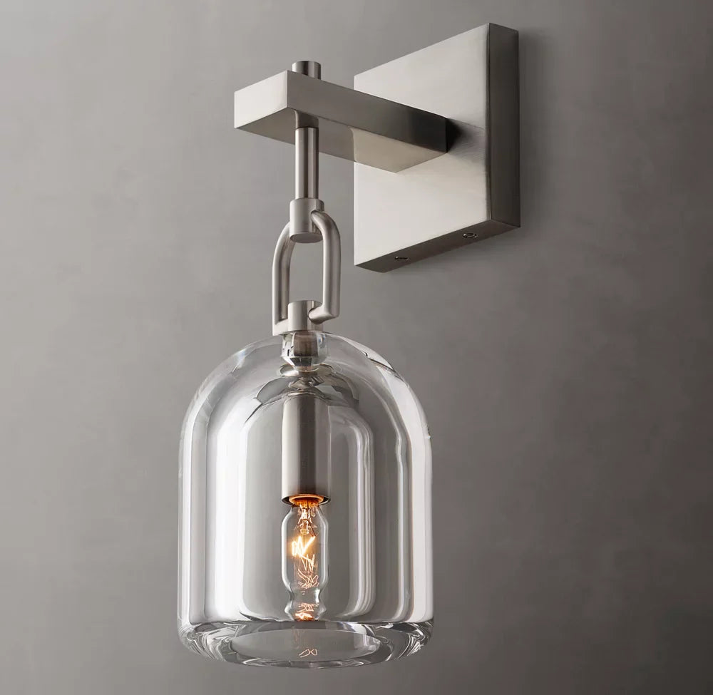 Botanist Cloche Wall Light, Bedroom Wall Sconce, detail 2
