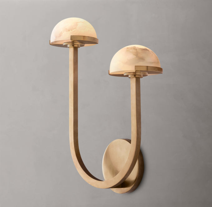 Pedra Double Wall Light - Right, Bedroom Wall Sconce, detail 14