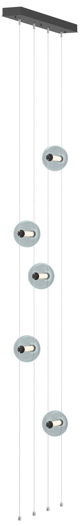 Abacus 5-Light Floor to Ceiling Plug-In LED Chandelier