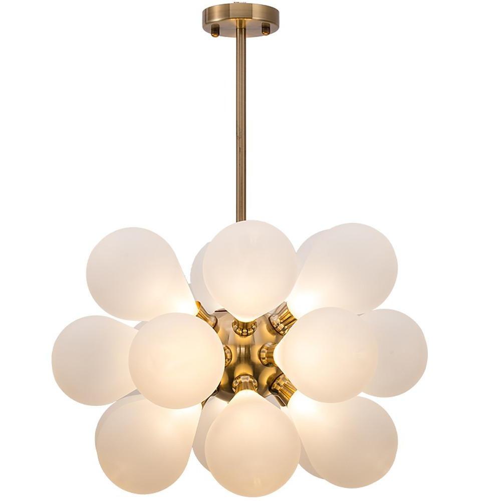 Retro Glass Globe Chandelier Lights Bedroom Chandelier