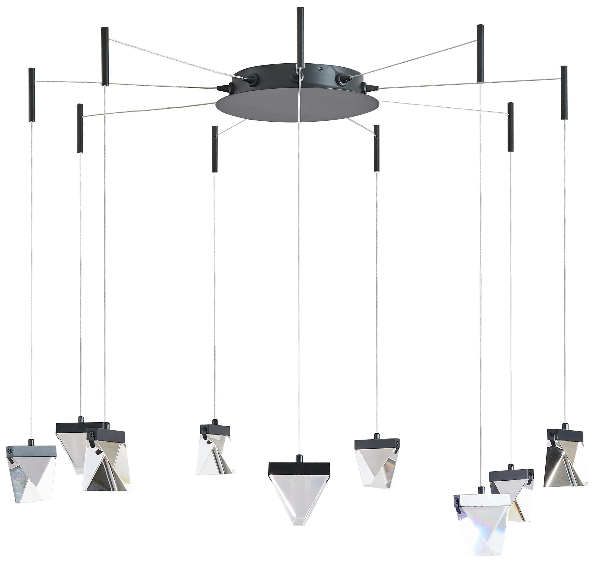 Abra Atlas Convertible Flat or Barrel Canopy Chandelier