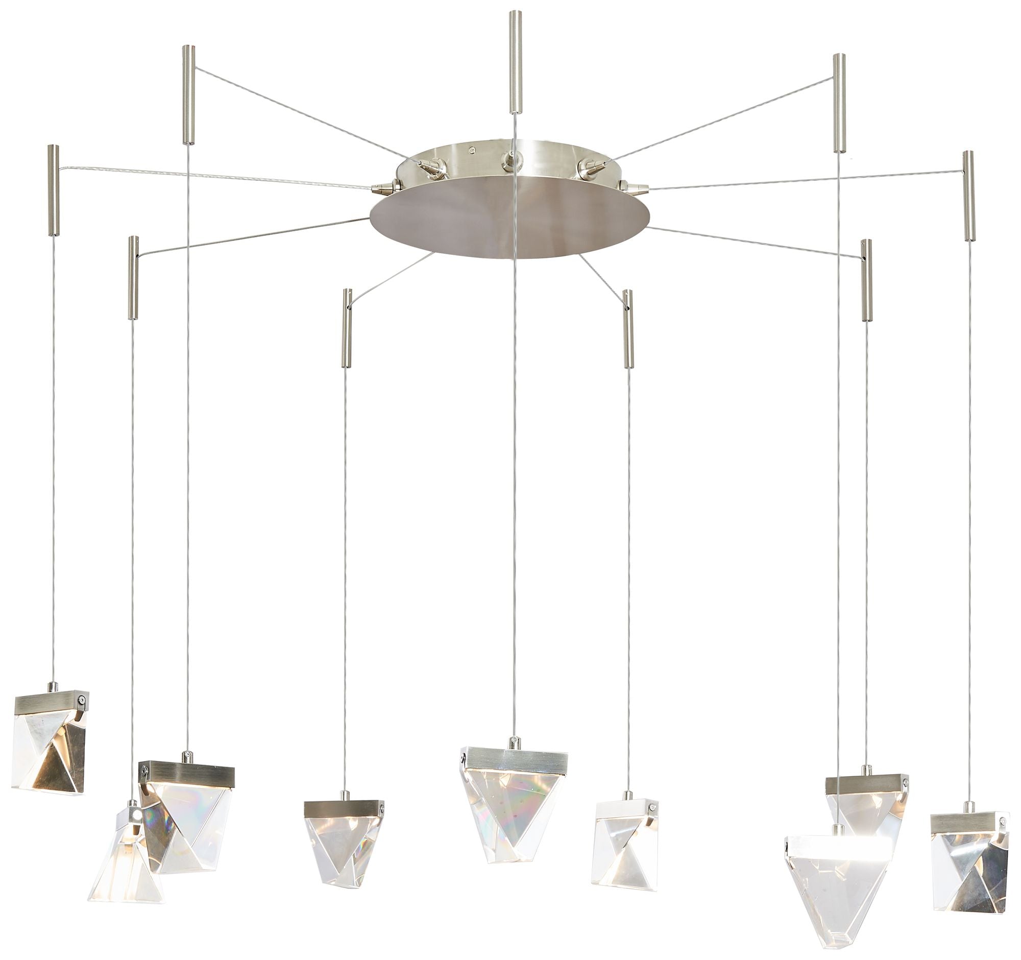 Abra Atlas Tri-Port Uni-Jack Canopy MB-Matte Chandelier