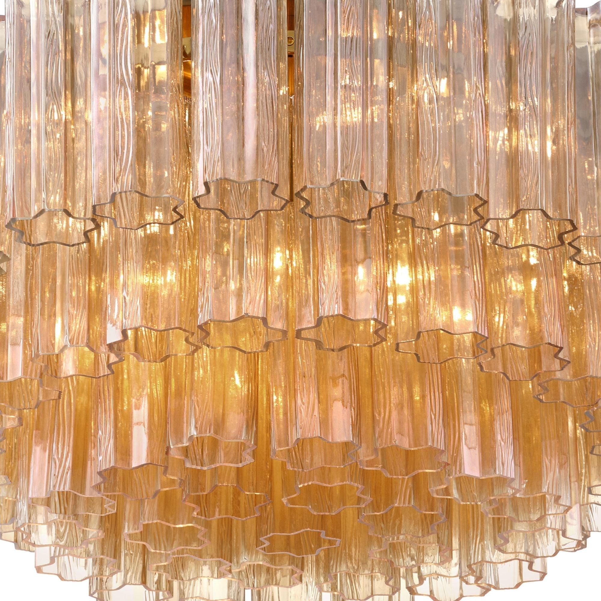 Addis 32-Inch Aged Brass Flush Mount Gold