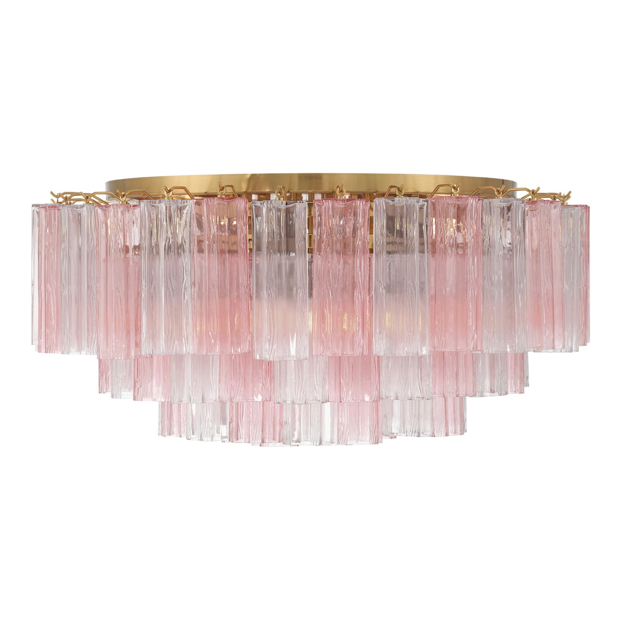 Addis 32-Inch Aged Brass Flush Mount Multi