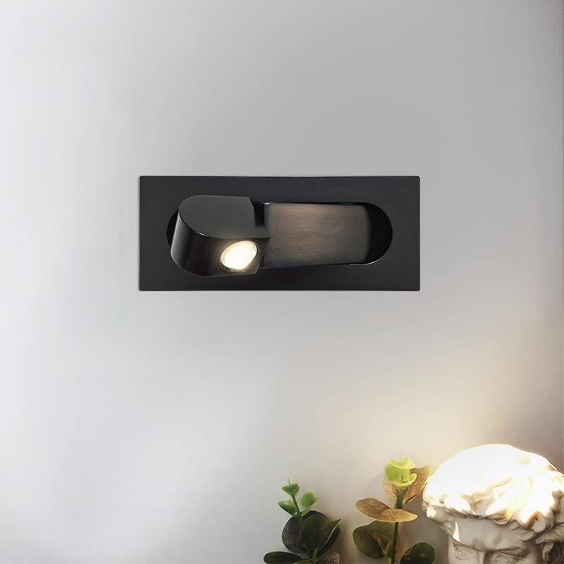 Metal Adjustable LED Bedside Light, Bedroom Wall Sconce, Aluminum Alloy, L 7.5″ x W 3.15″