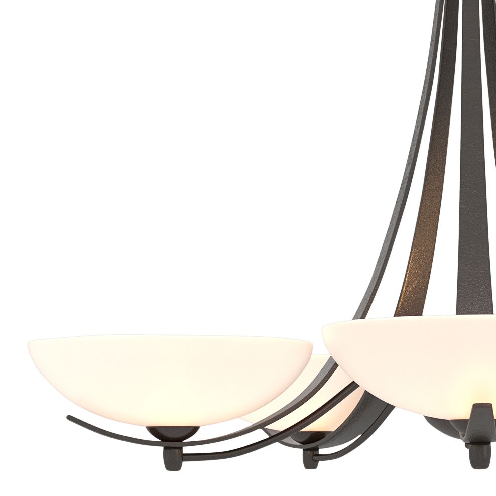 Aegis Oil Rubbed Bronze 5 Arm Chandelier with Opal