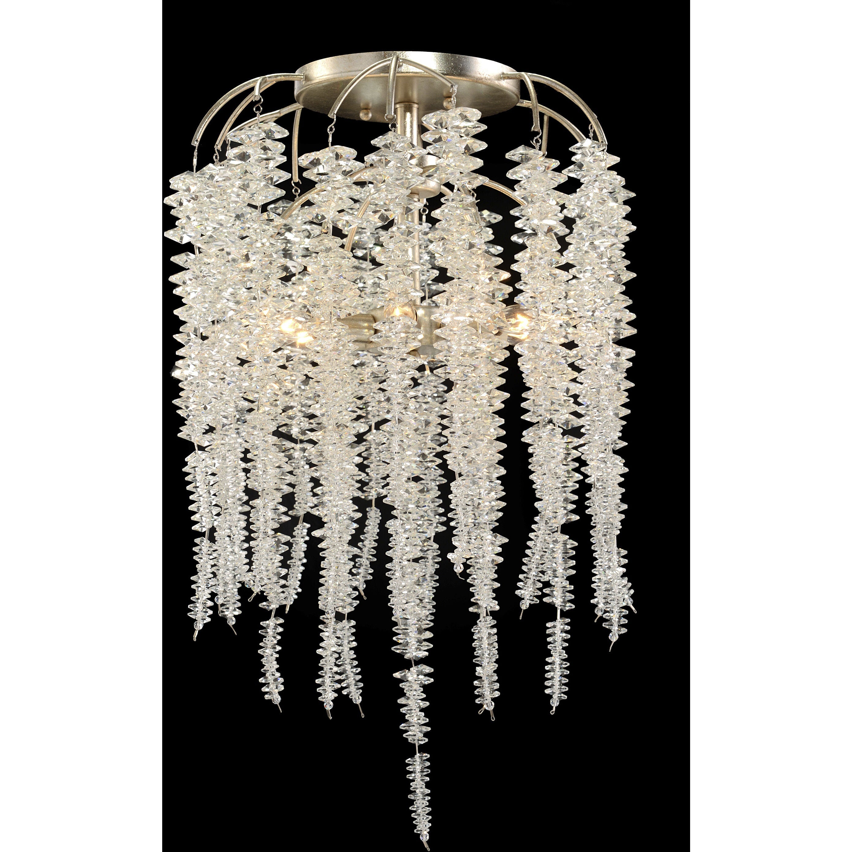 Tiered 6-Light Semi Flush Mount Ceiling Fi x ture