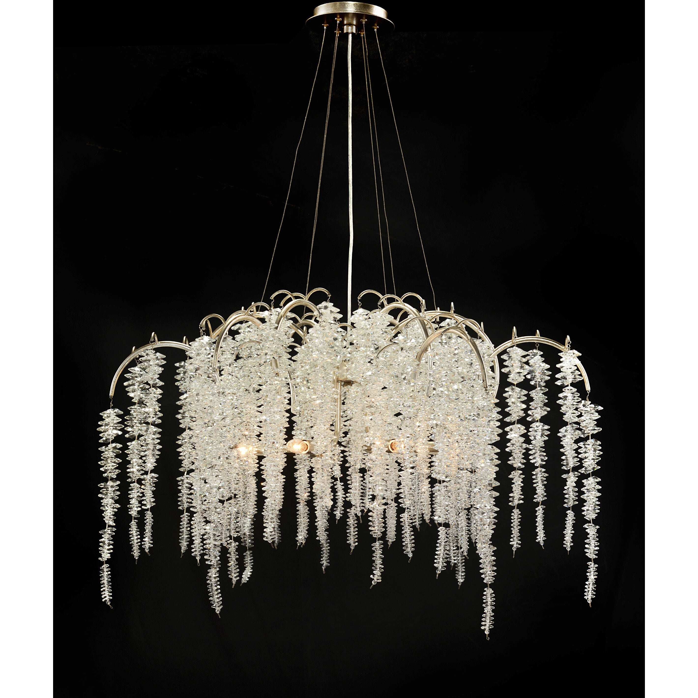 Tiered 6-Light 40-Inch Ceiling Chandelier