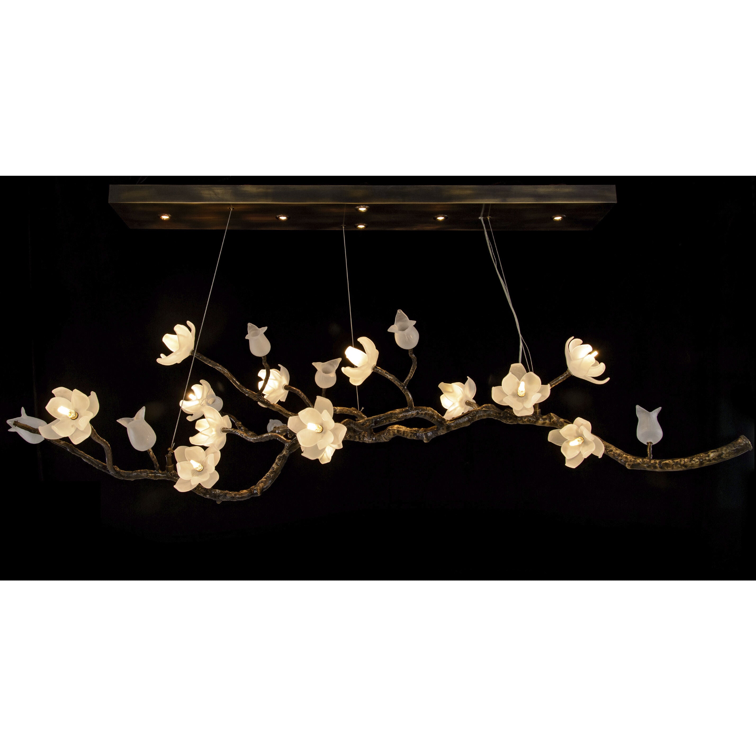 Churippu 19-Light Light Bronze Ceiling Chandelier