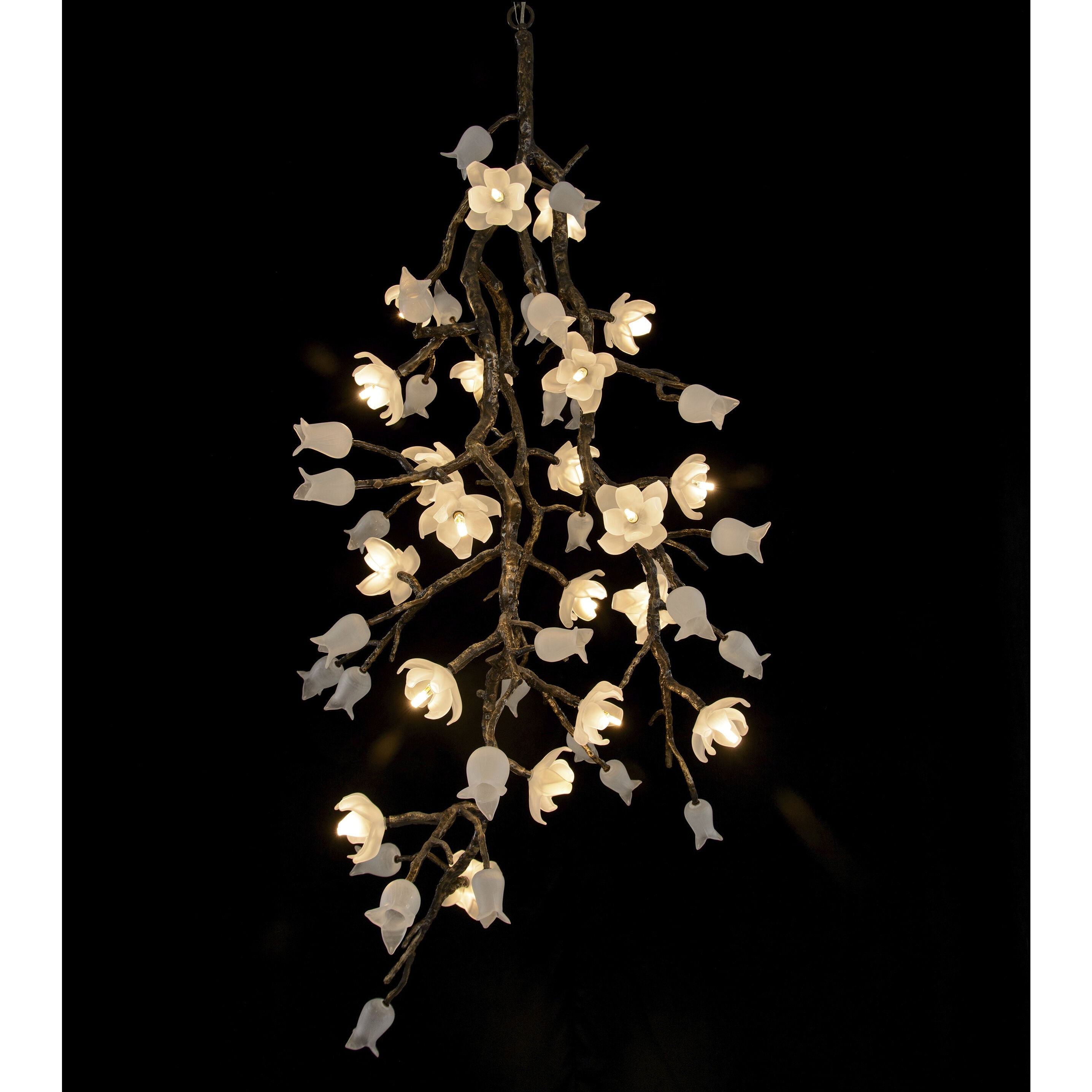 Churippu 21-Light Light Bronze Chandelier Ceiling Fi x ture