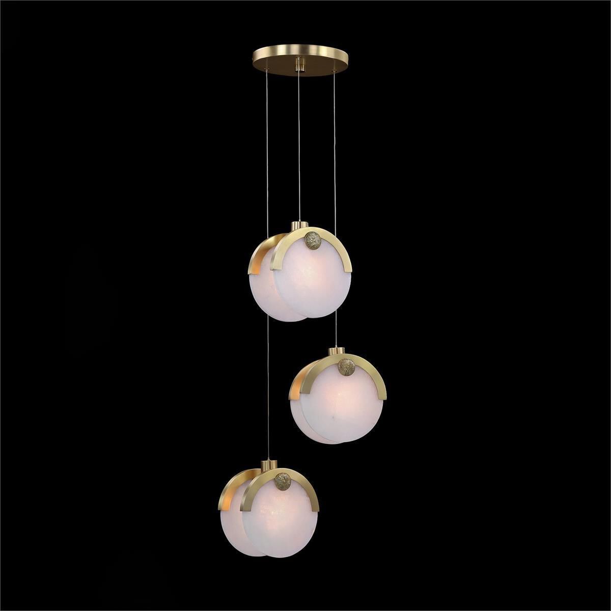 Astral Three-Light 9.5-Inch Pendant Chandelier Ceiling Fi x ture