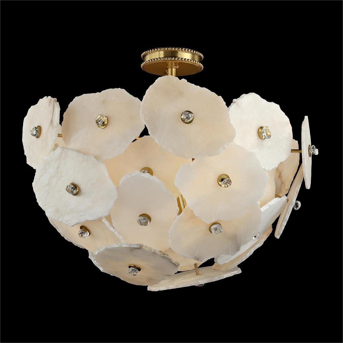 Montserra Four-Light 31-Inch Close-to-Ceiling Flush Mount Ceiling Fi x ture