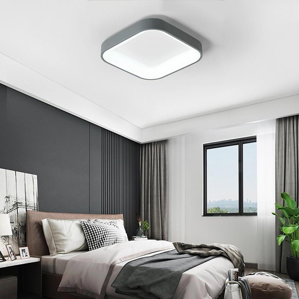 Square Shaped LED Flush Mount Ceiling Light for Bedroom