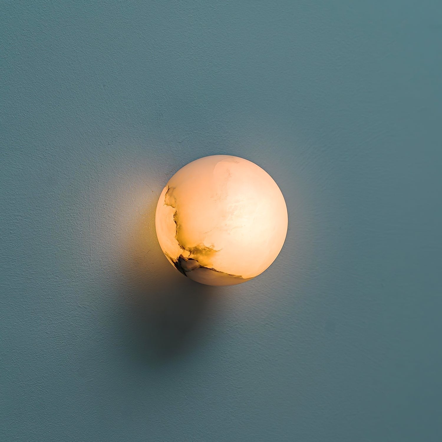Alabaster Glow Mini Orb Wall Light