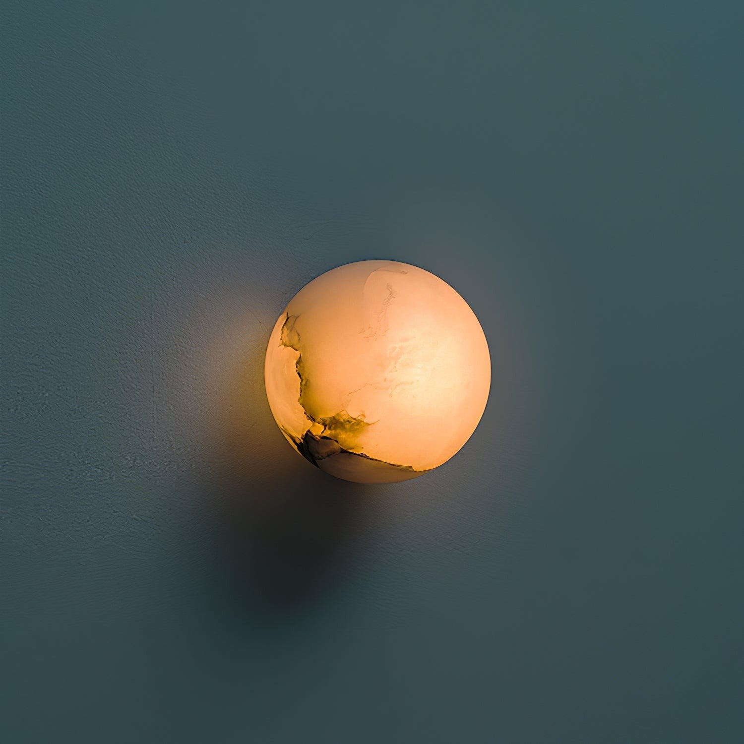 Alabaster Glow Mini Orb Wall Light