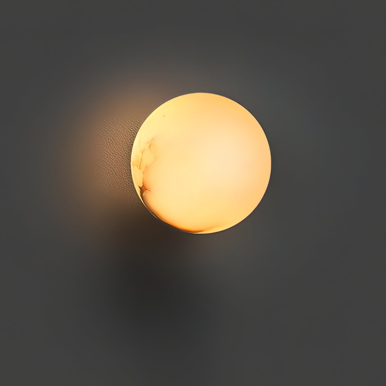 Alabaster Glow Mini Orb Wall Light