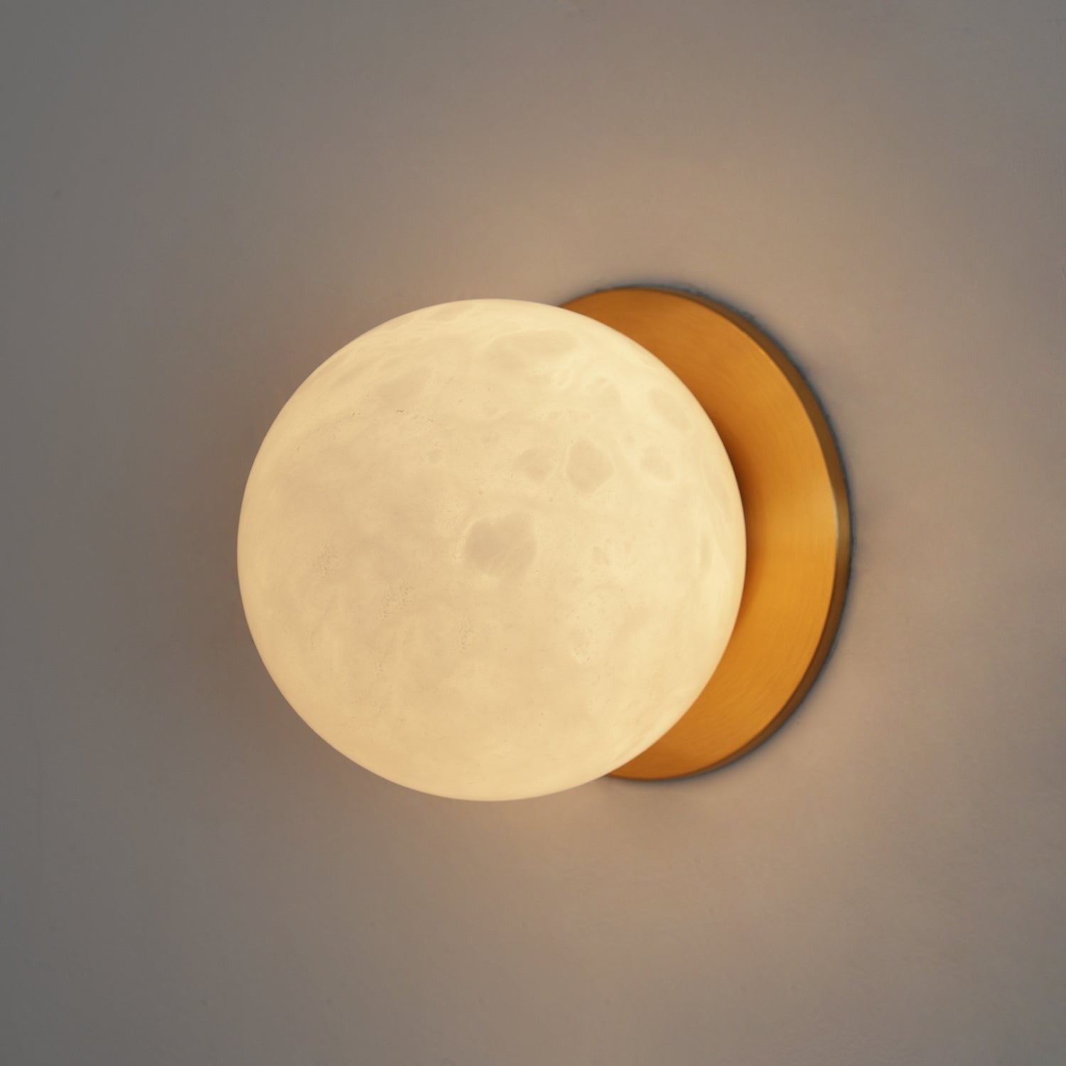 Alabaster Glow Mini Orb Wall Light