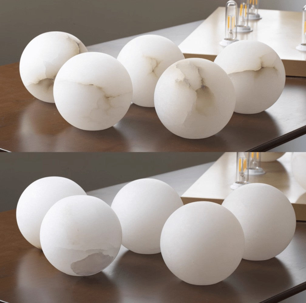 Alabaster Glow Mini Orb Wall Light
