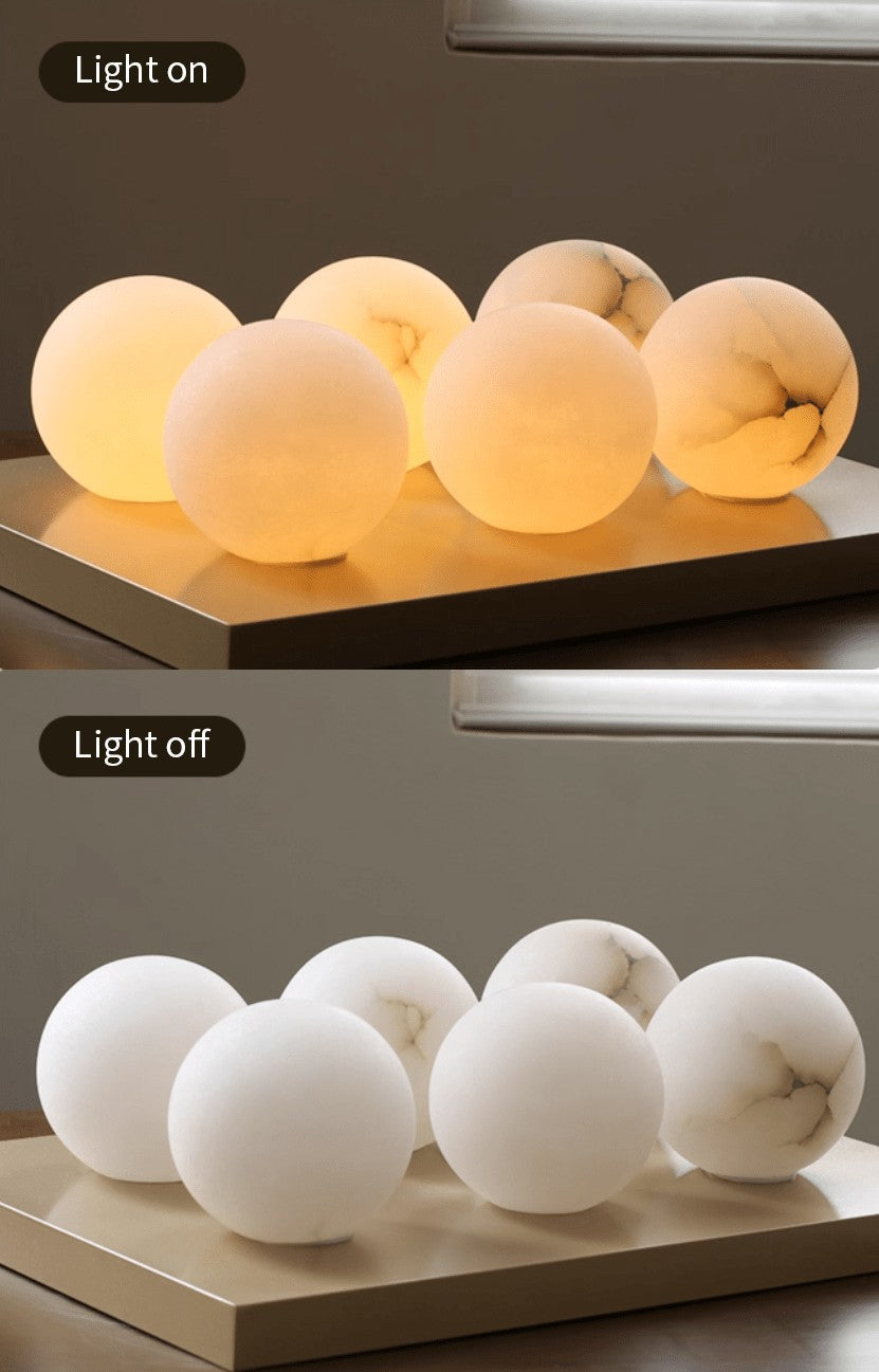 Alabaster Glow Mini Orb Wall Light