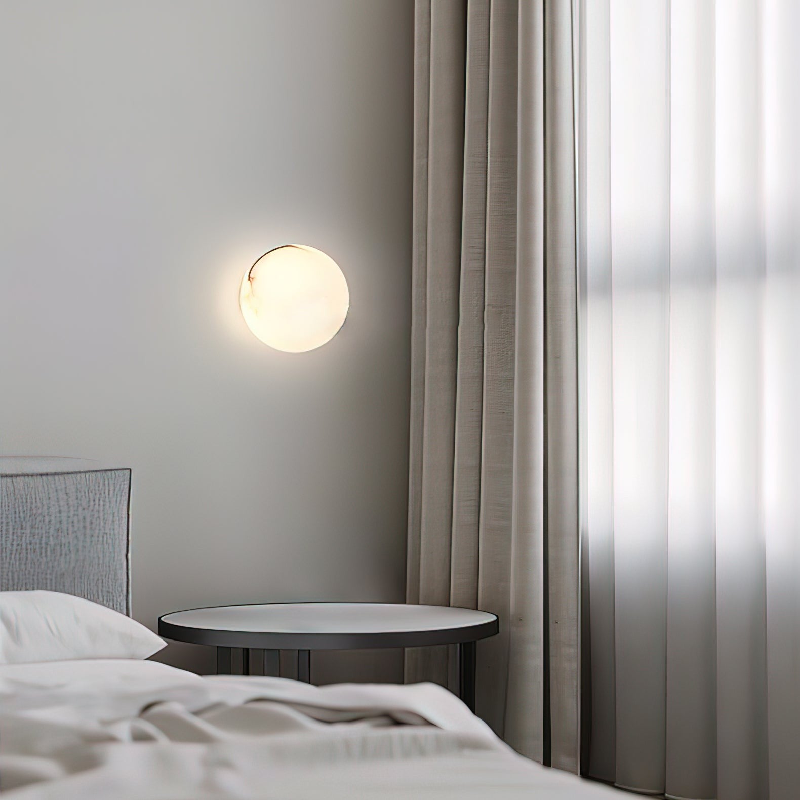 Alabaster Glow Mini Orb Wall Light