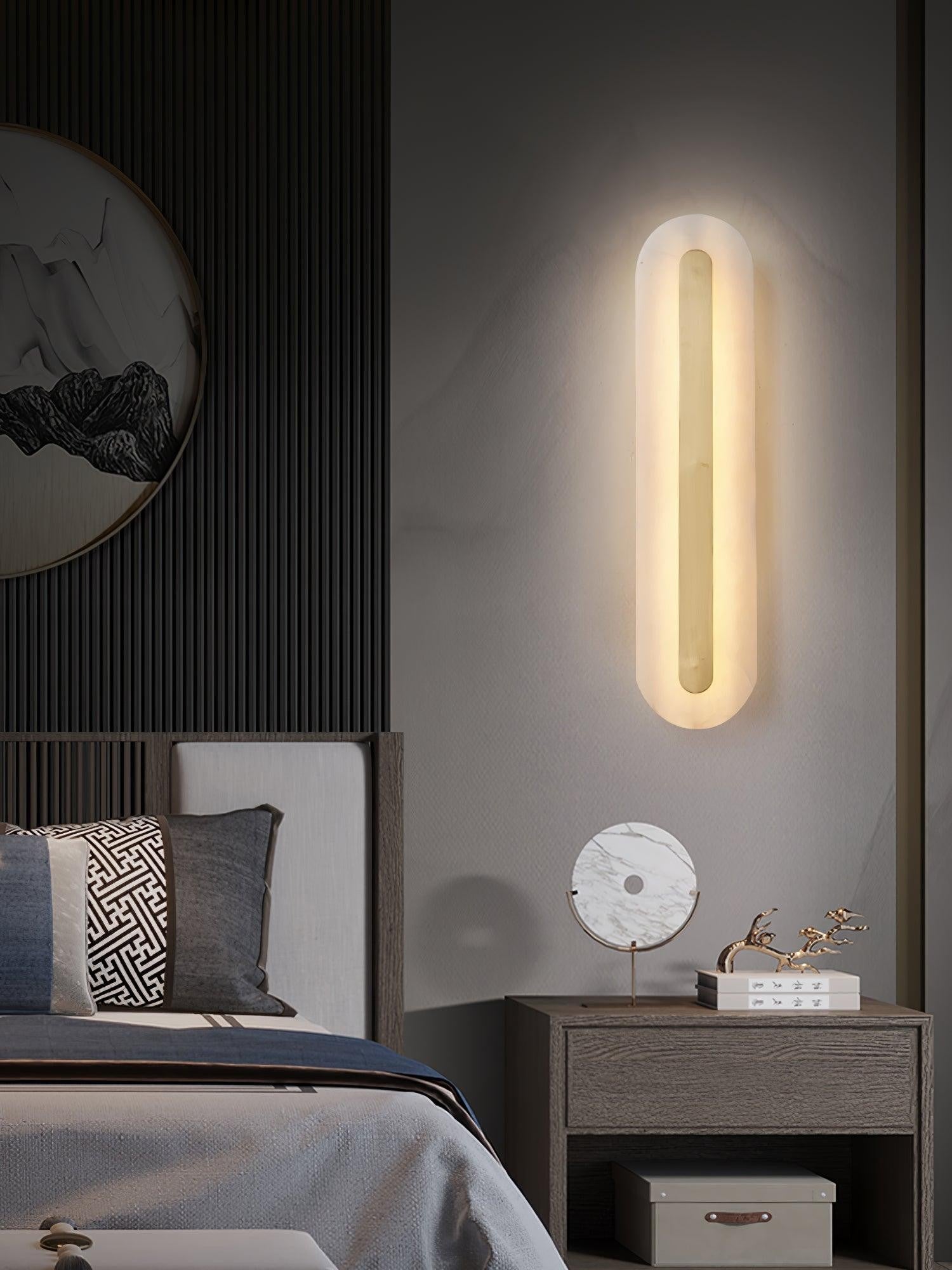 Alabaster Halo Wall Light