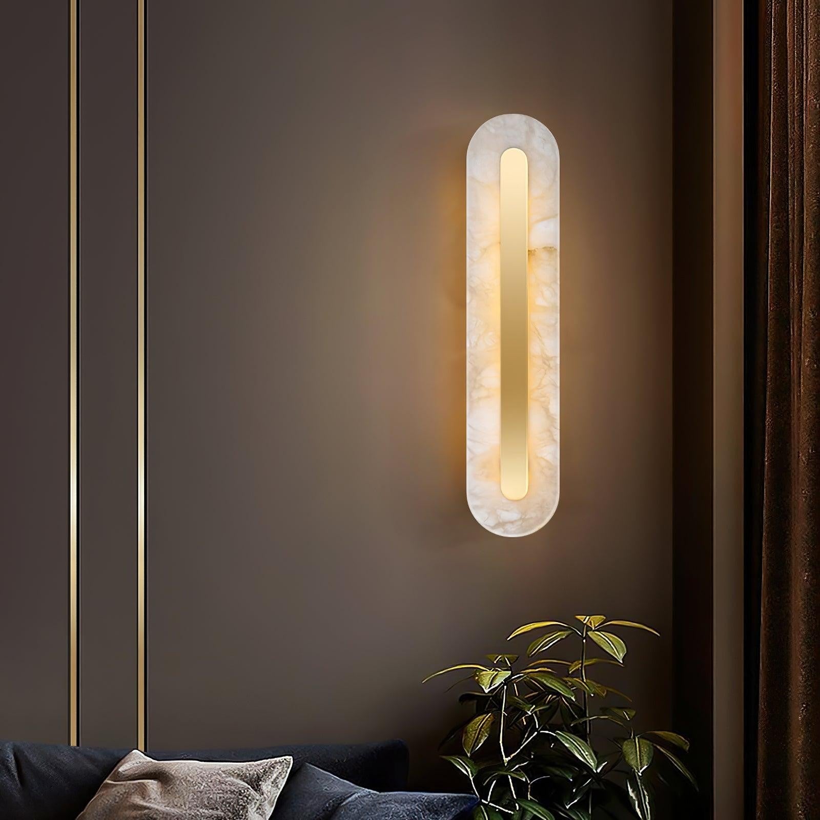Alabaster Halo Wall Light