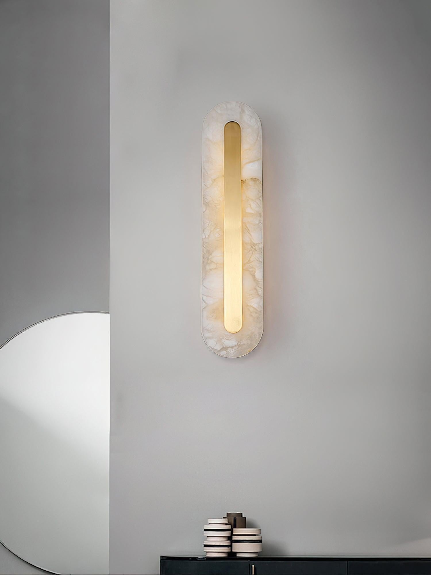 Alabaster Halo Wall Light
