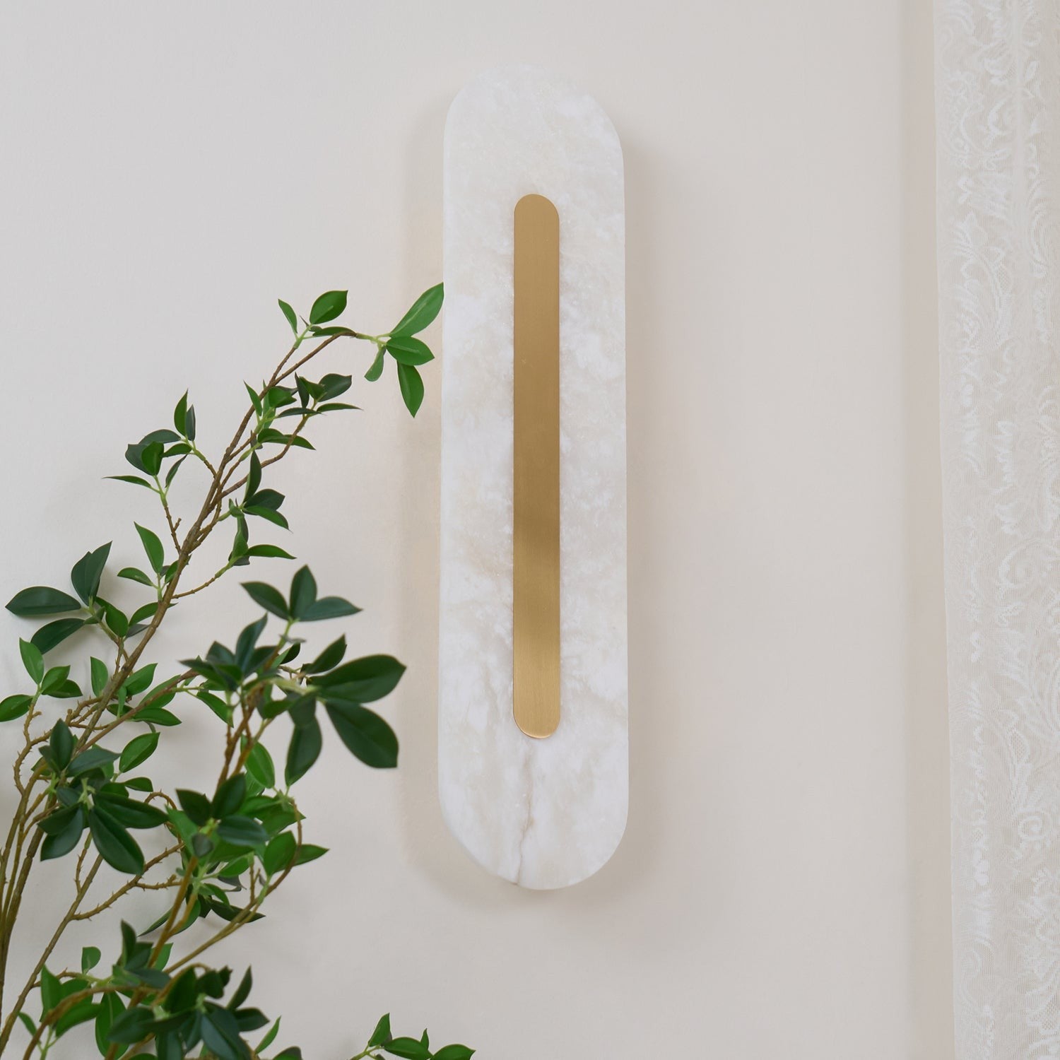 Alabaster Halo Wall Light