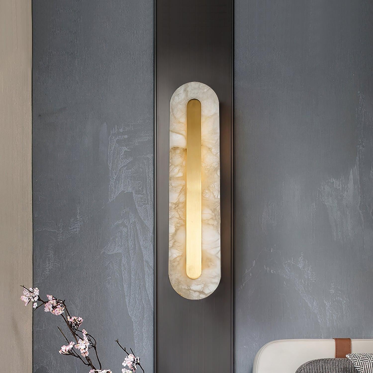 Alabaster Halo Wall Light