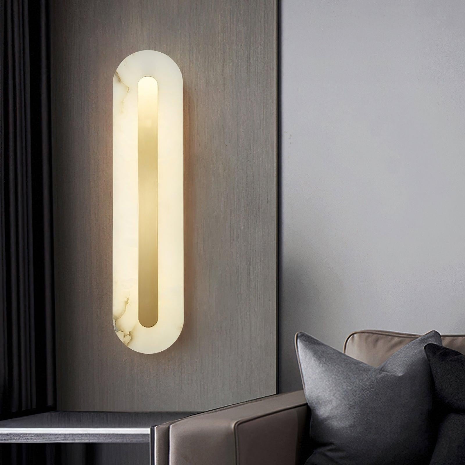 Alabaster Halo Wall Light