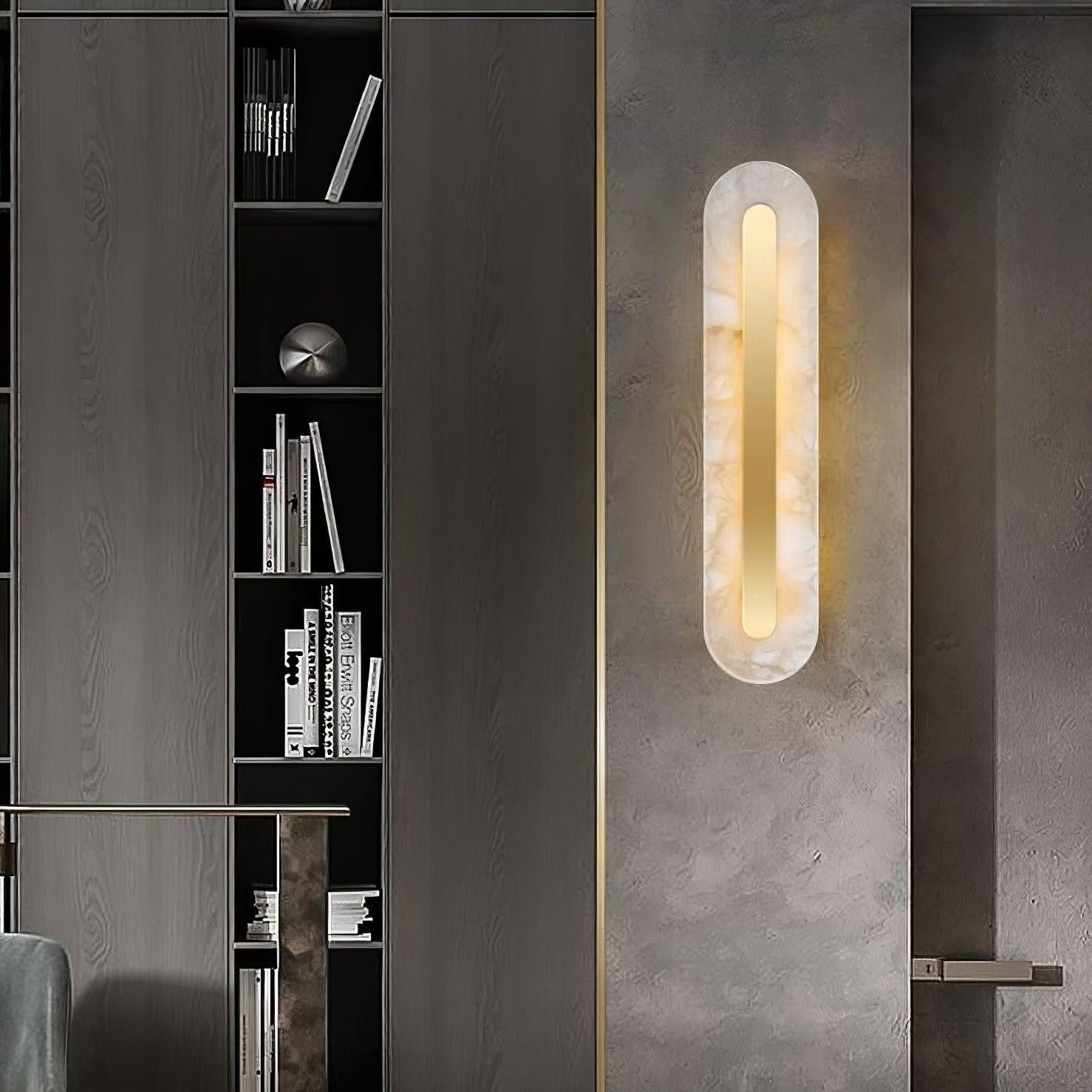 Alabaster Halo Wall Light