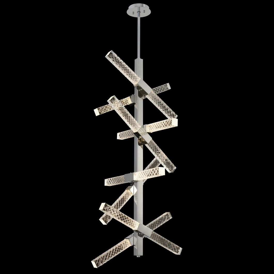 Apollo 22"W Chrome 16-Light LED Foyer Light Chandelier