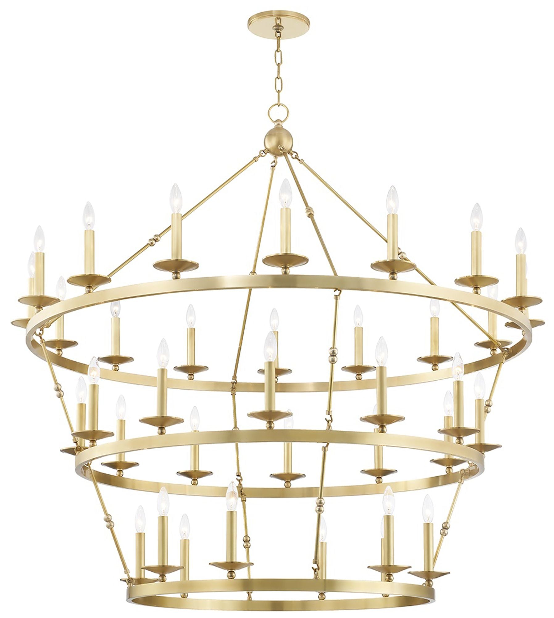 Allendale 36-Light Chandelier Aged Brass