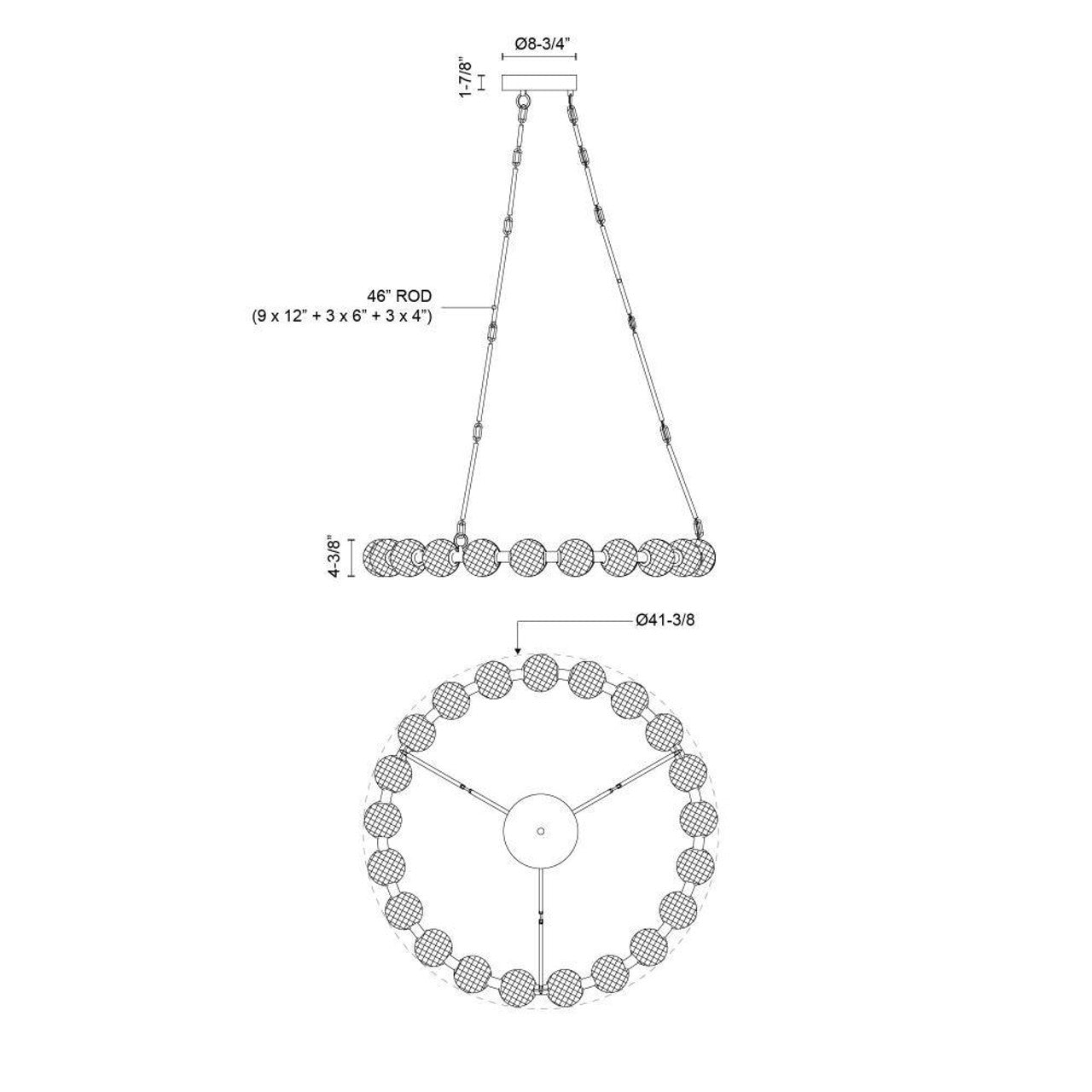 Marni 41-in LED Chandelier