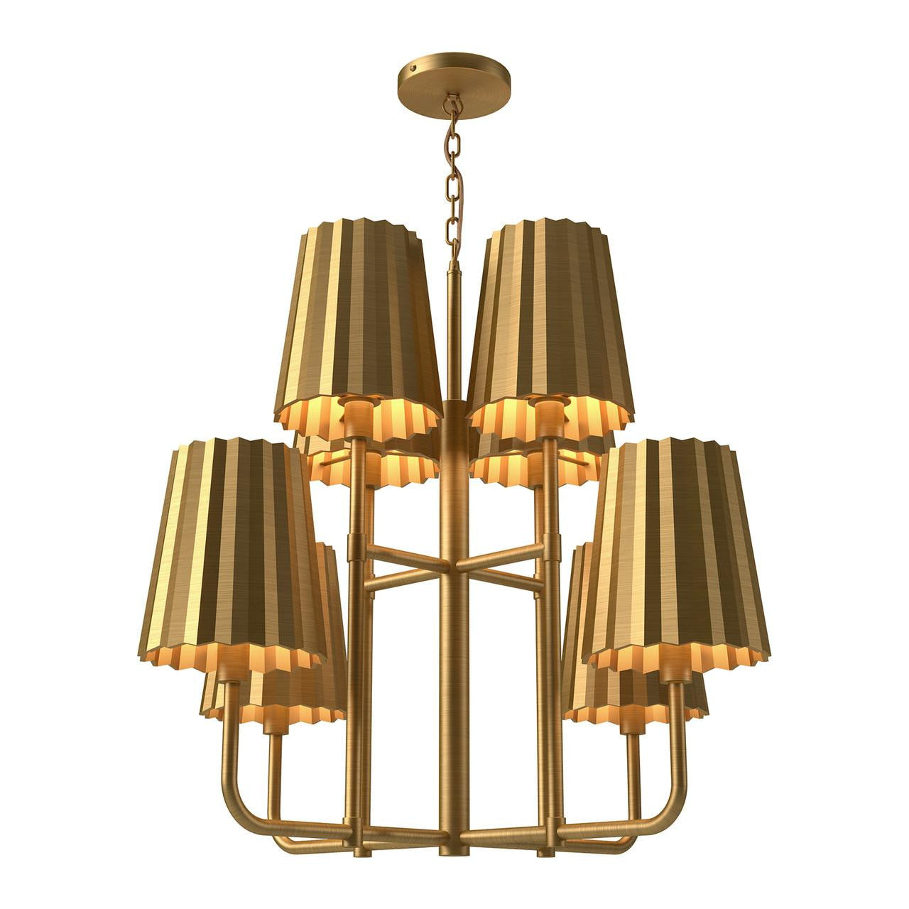Plisse 8-Light Chandelier