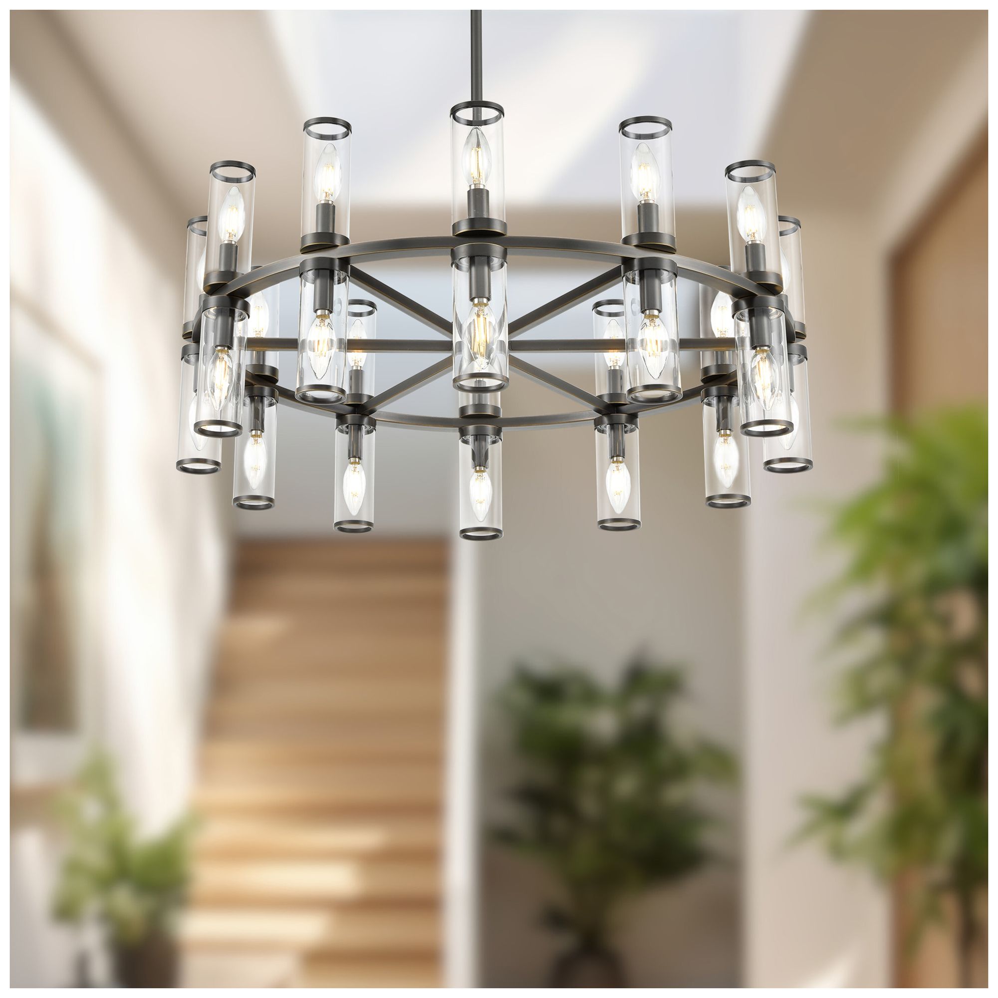 Alora Revolve E12 24 Lights Chandelier