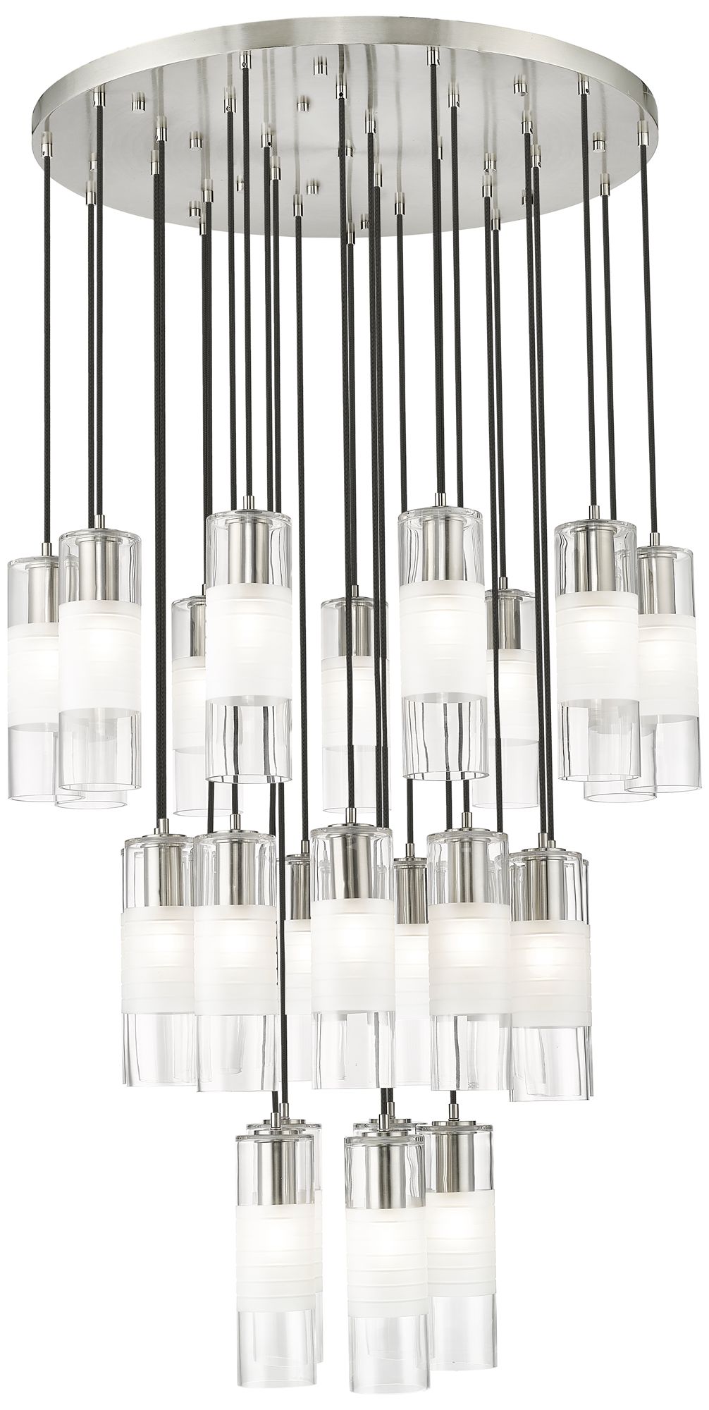 Alton Brushed Nickel 27-Light Chandelier