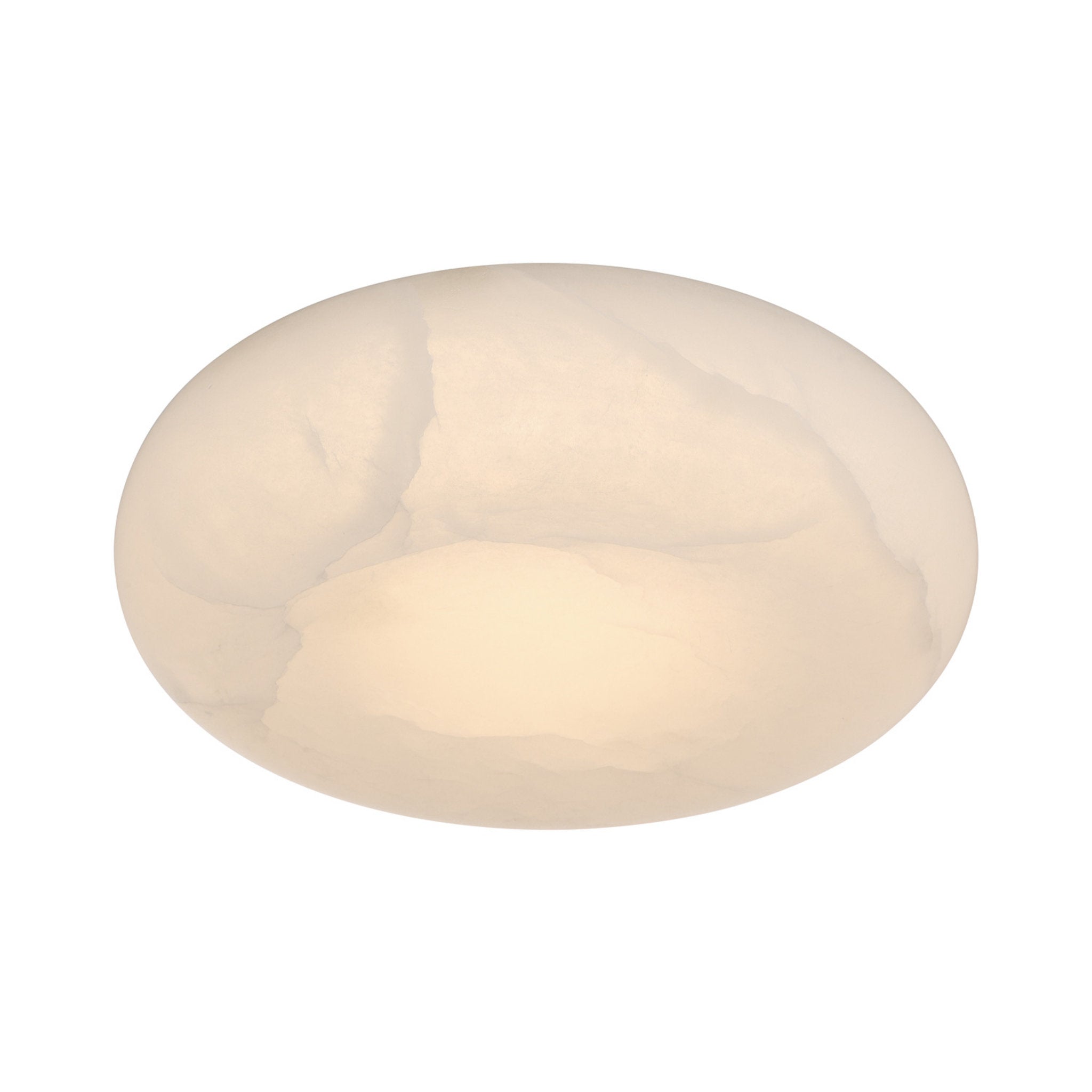 Acme 16-Inch Integrated LED Aged Brass Flush Mount Gold