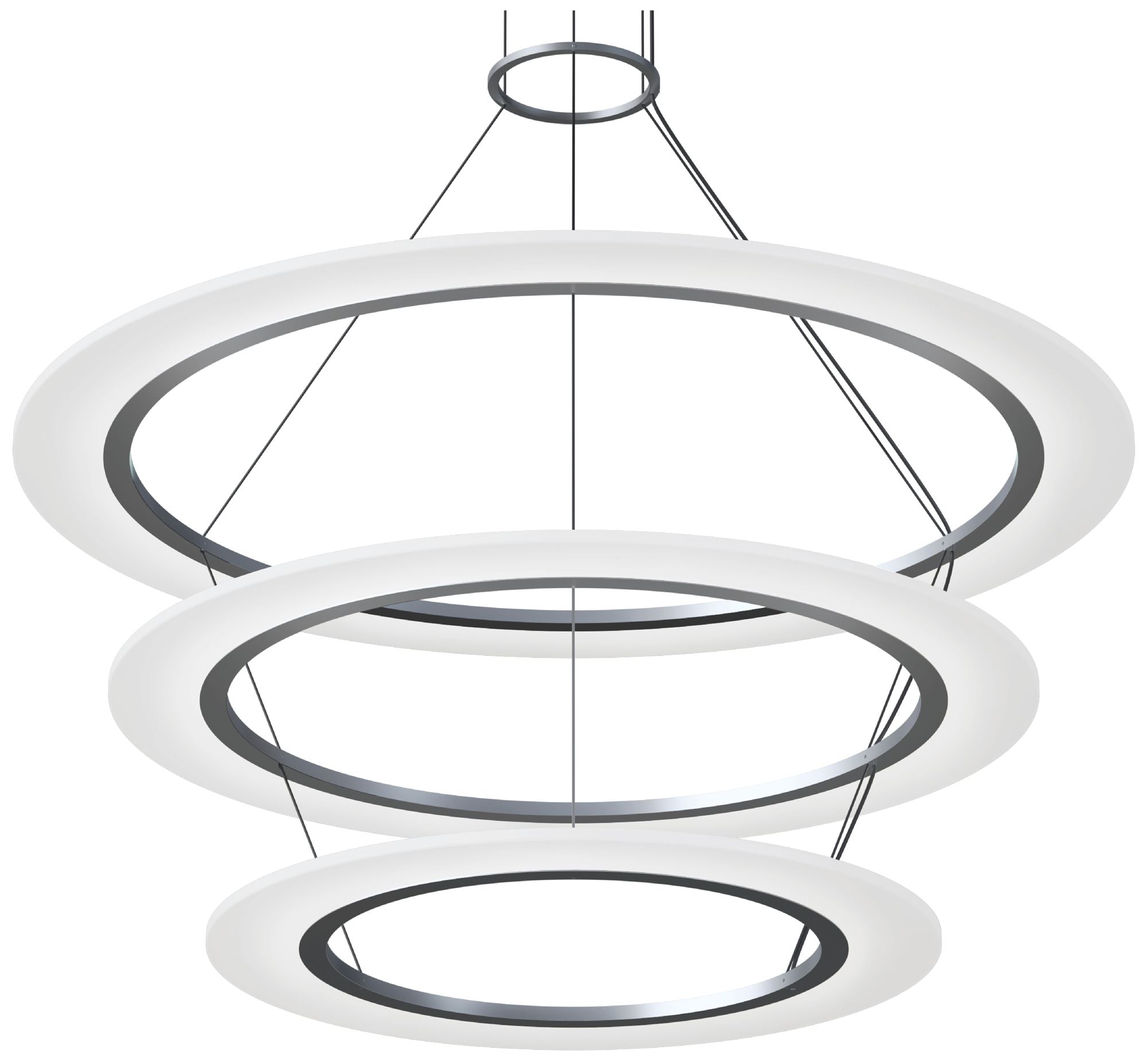 Arctic Rings Large Triple Ring with Chandelier