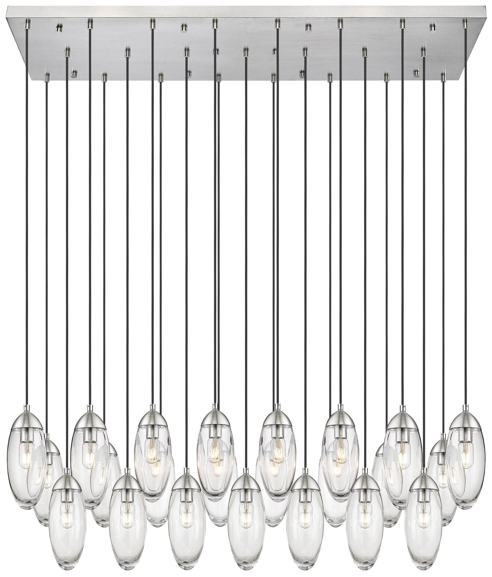 Arden Brushed Nickel 23-Light Linear Pendant