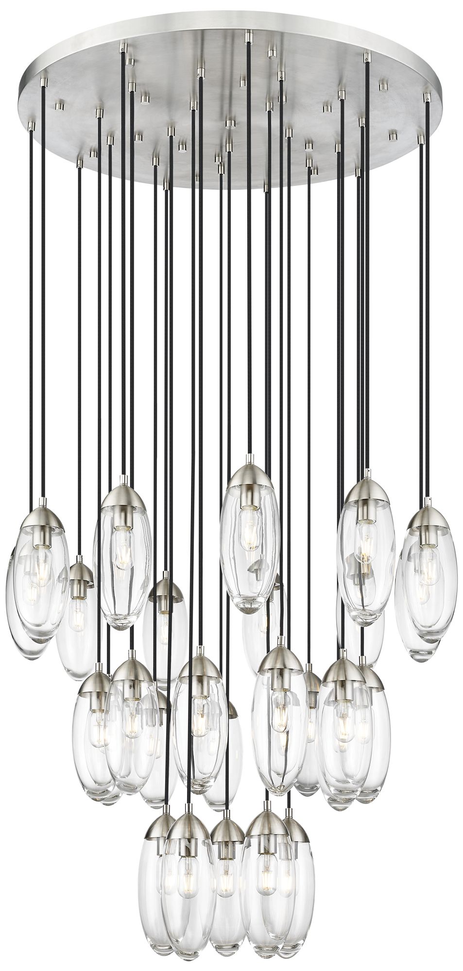 Arden Brushed Nickel 27-Light Chandelier