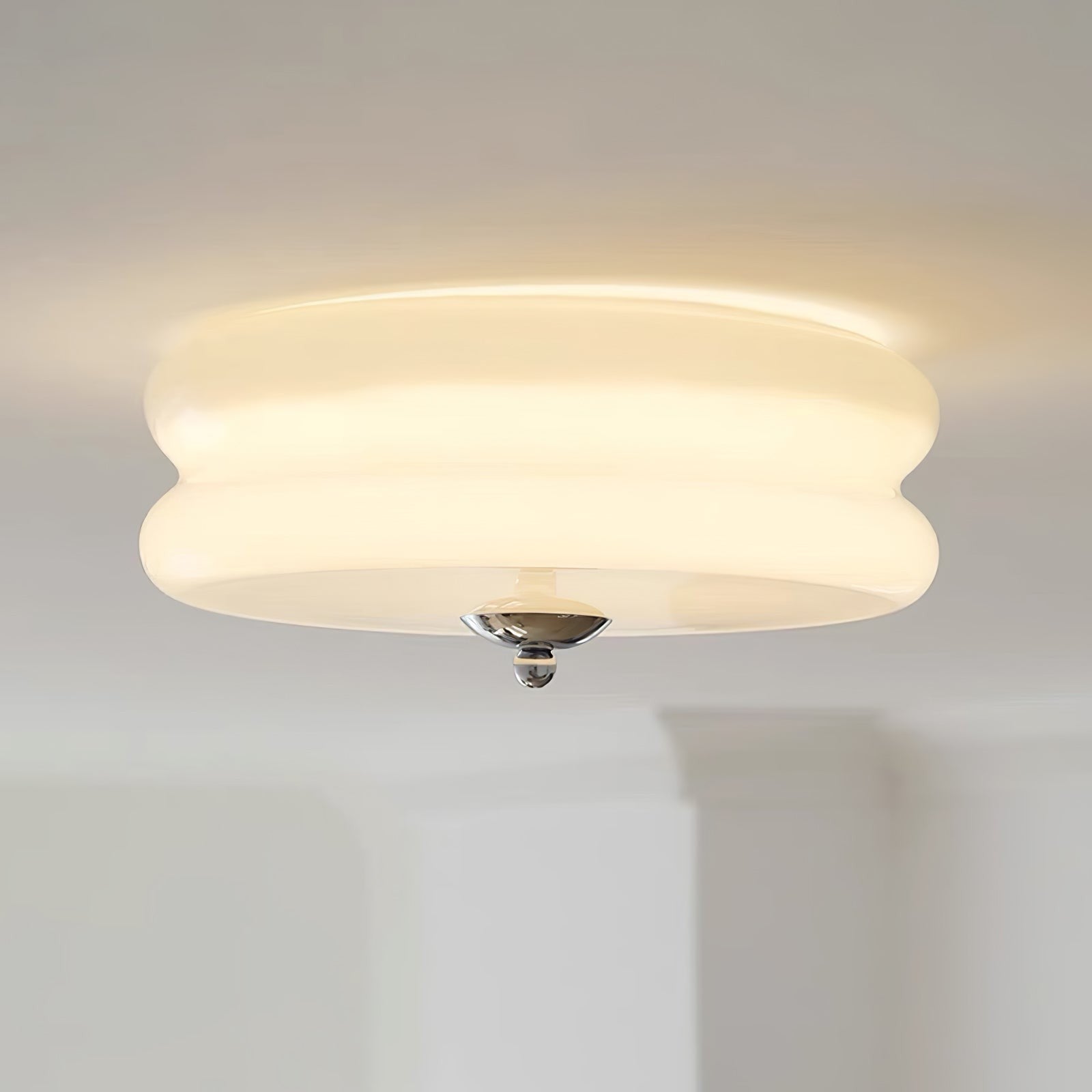 Art Deco Glass Dome Ceiling Light