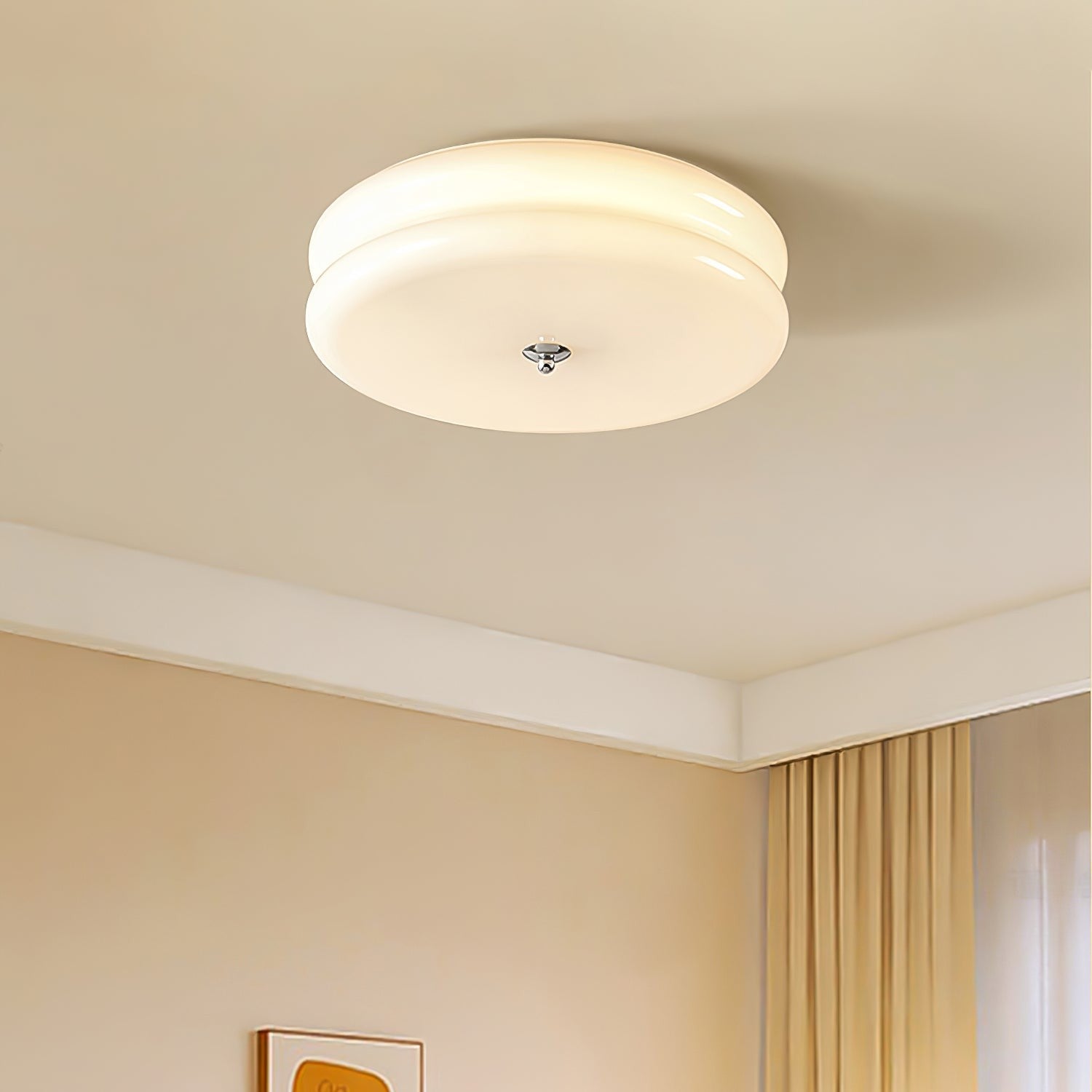 Art Deco Glass Dome Ceiling Light