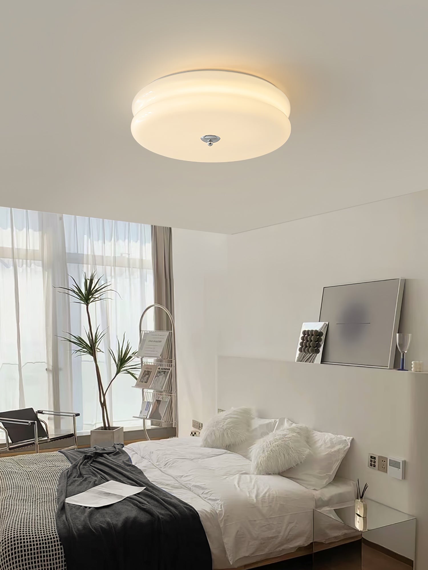Art Deco Glass Dome Ceiling Light