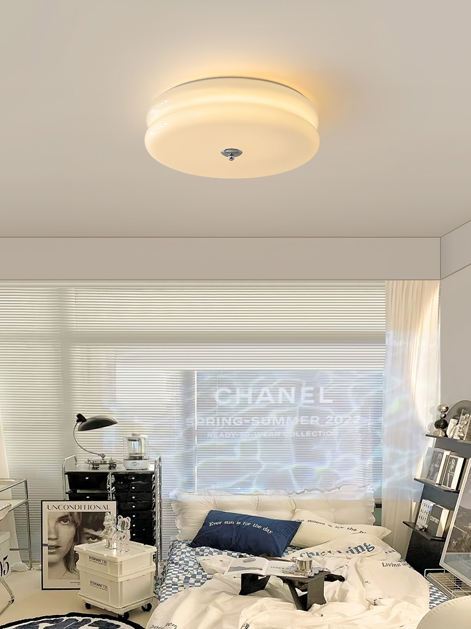 Art Deco Glass Dome Ceiling Light