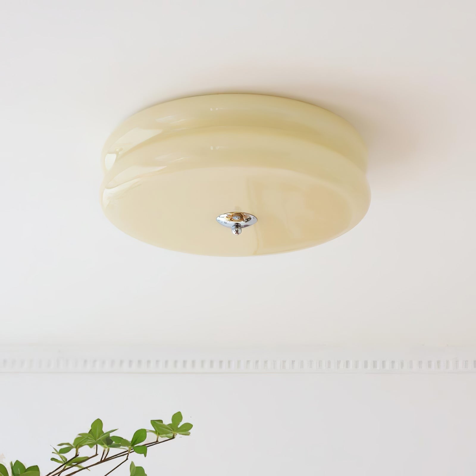 Art Deco Glass Dome Ceiling Light