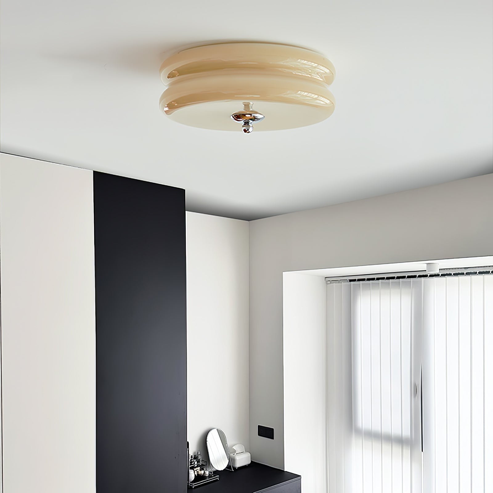 Art Deco Glass Dome Ceiling Light